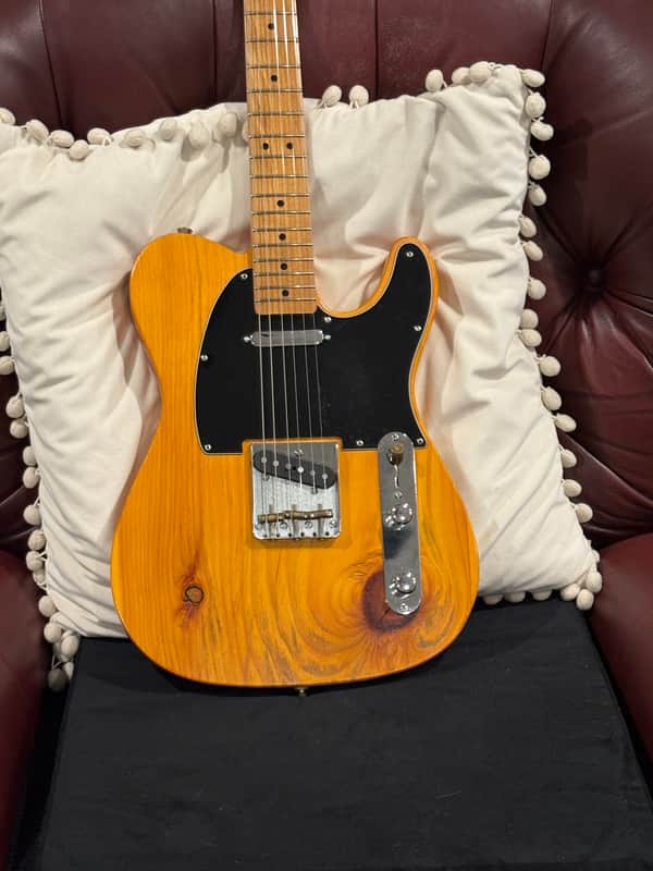 Fender Player MIM Partscaster Tele - 2021 With Fender Vintage ‘64 Pickups and Custom Knotty Pine Body