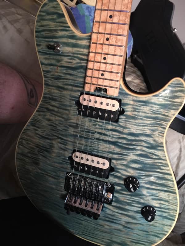 Peavey Wolfgang Custom Shop 2003 Blue quilt image 1