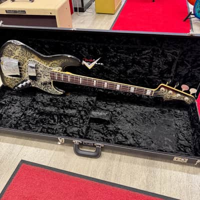 Fender Custom Shop Limited `64 Black Paisley Jazz Bass Relic image 8