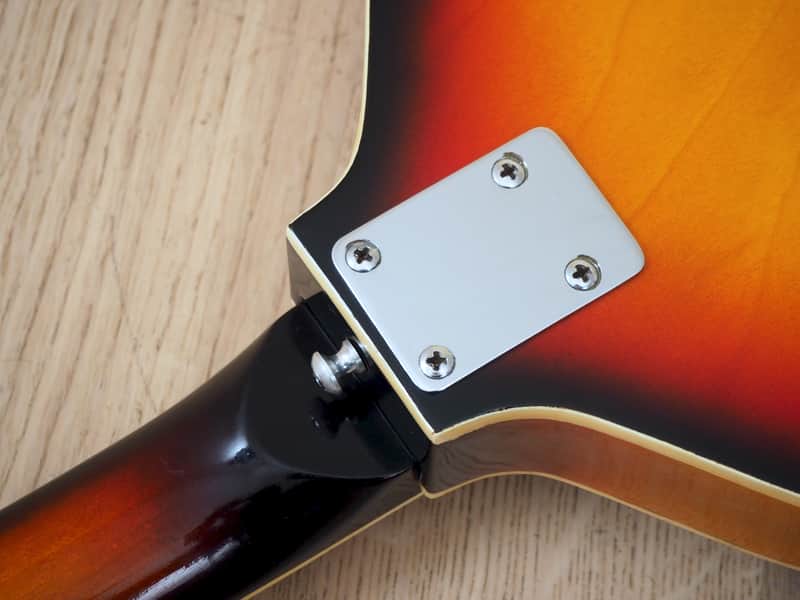 1960s Teisco Violin Bass Vintage w/ Scroll Headstock Japan, FB-2