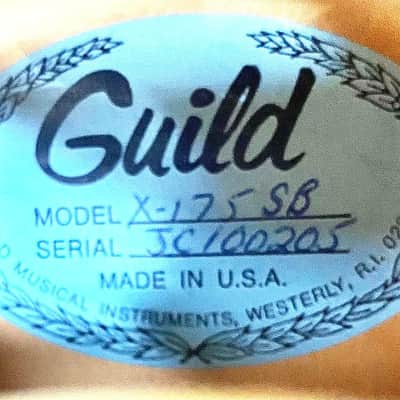 Guild Vintage X-175 Manhattan - Rhode Island Made 17" Full Bodied Archtop - 1983 +/- image 14
