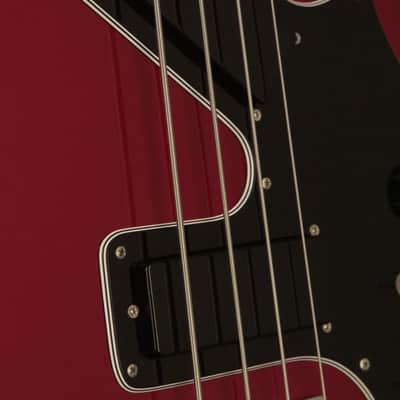1982 Gibson Victory Artist Bass CANDY APPLE RED with papers + RARE painted neck image 4