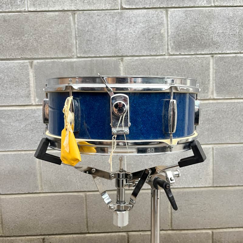 1960's MIJ Stencil 14x5 Snare Drum in Blue Sparkle image 1