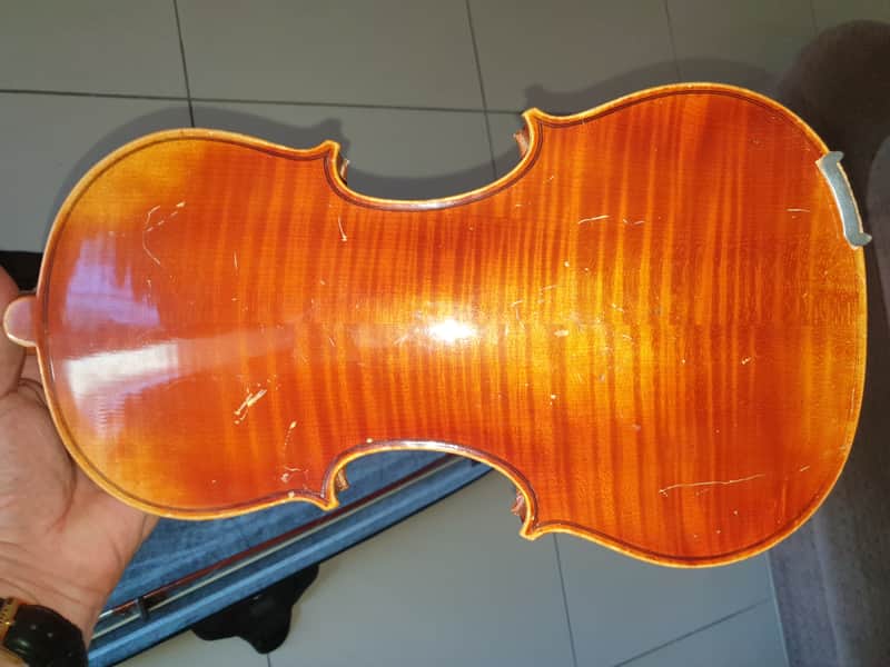 Vintage Violin Antonius Stradiuarius Cermonensis 996 Faciebat Anno1720 Natural Stain image 1