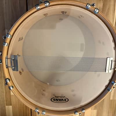 PDP PDSX0714CLWH 7x14" LTD Classic Wood Hoop Maple Snare Drum 2010s - Natural image 4