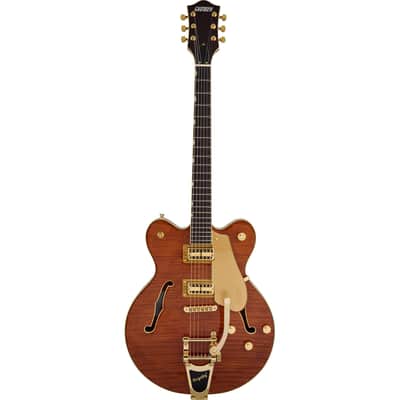 Gretsch LTD Broadkaster Semi-hollowbody Electric Guitar - Roundup Orange Stain image 3