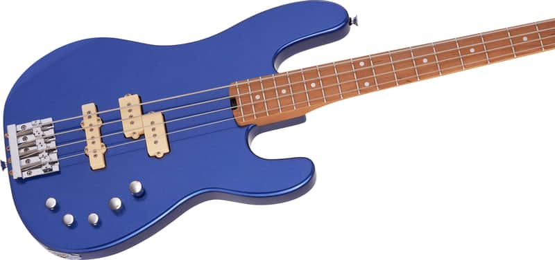 Charvel Pro-Mod San Dimas® Bass PJ IV, Caramelized Maple Fingerboard, Mystic Blue image 1