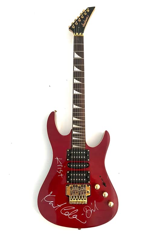 KURT COBAIN AND NIRVANA AUTOGRAPHED GUITAR WITH HISTORY AND COA