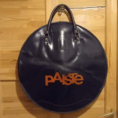 Paiste Rare,Vintage 22" Leatherette Premium Cymbal Bag 1982 - Dark Blue 🔵 / Orange 🧡 image 1