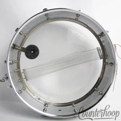 *Pearl "King Star" 14x5"Snare Drum Steel Chrome COS Shell 10-Lug 5-Line Ridges* image 10