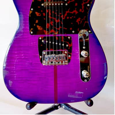 Firefly FFTH-BCPL-557 "Mad Cat" Pure Series Electric Guitar - Transparent Purple image 4