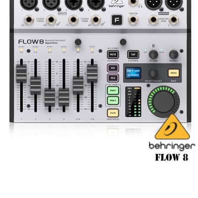Behringer FLOW 8 8-Input Digital Mixer with Bluetooth Audio 2 FX Processors and USB/Audio Interface image 3