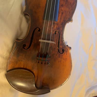Violin Antonio Stradivarius label German violin 1800s Brown image 5