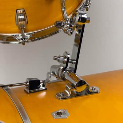Ludwig USA 20/12/14" Neusonic Downbeat Outfit - VIDEO Satin Golden Slumbers w/ Maxwell Ludwig Rail image 7