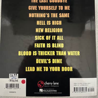 Black Label Society - Shot To Hell - Guitar Tab / Tablature Book Zakk Wylde image 2