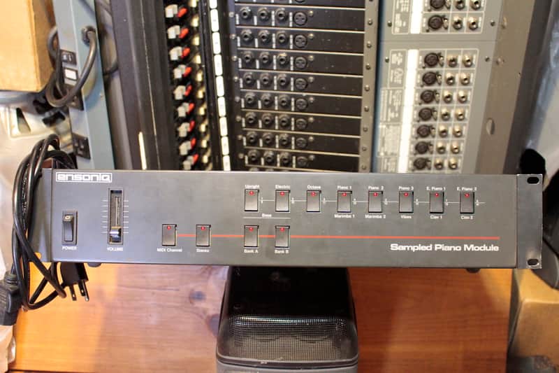 Vintage Classic Ensoniq 1980's Sampled Piano Module SPM-1 MIDI Rack Mount Studio Live Sound Synth Unit image 1