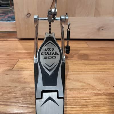 Tama HP200P Iron Cobra 200 Series Single Bass Drum Pedal 2010s - Black/Chrome image 2