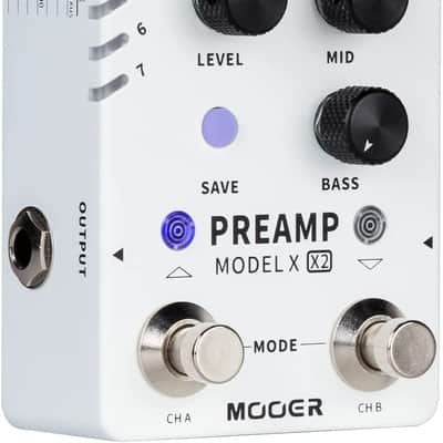 Mooer Preamp Model X X2 Dual-channel Preamp Pedal Guitar Effects Pedal image 4