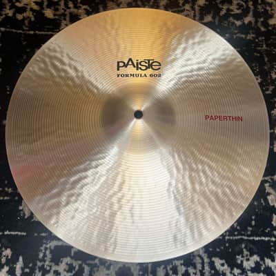 Paiste 16" Formula 602 Paperthin Crash Cymbal - Traditional image 1