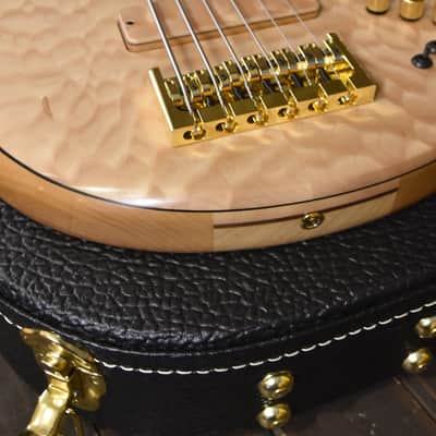 Fodera Imperial Elite 6 bass guitar 34" scale 2017 5A Quilted Maple image 15