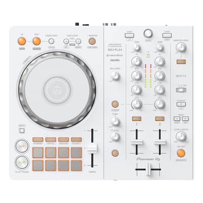 Pioneer DJ DDJ-FLX4-W 2-Channel DJ Controller (White) with Headliner HL12017 Pro-Fit EVA Carry Case image 12