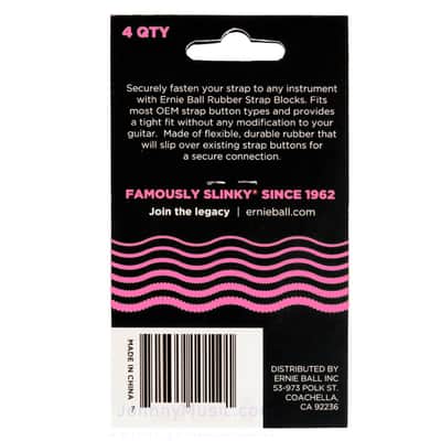 Strap Blocks Pink Set Guitar / Bass Instrument Strap Securing Flex-Locks Fits Most Nice n Tight & Modification-Free Secure & Aesthetic Strap Locking image 3