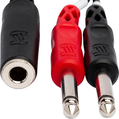 Hosa YPP-136 1/4" TRS Female to Dual 1/4" TS Male Stereo Breakout Y Cable image 3