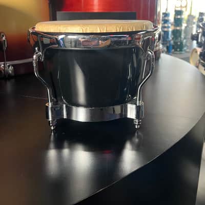 L.P. Latin Percussion Black Fiberglass Bongos w/Deluxe Case image 7