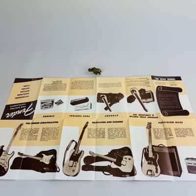 Fender “Fine Electric Instruments” Foldout Brochure Reprint – 1995 (1954 Original) image 3