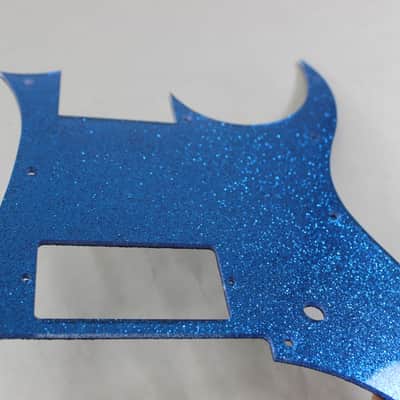 Blue Glitter Sparkle HXX Pickguard fits Ibanez(TM) RG550 Jem  RG image 6