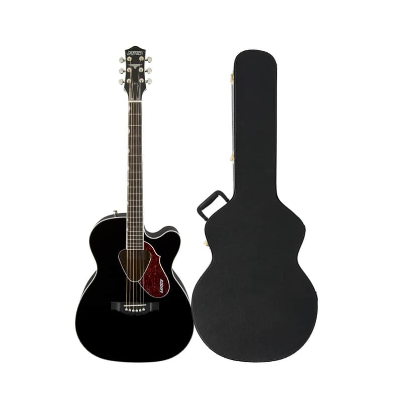 Gretsch G5013CE Rancher Junior Cutaway Acoustic Electric Guitar (Black) Bundle image 1