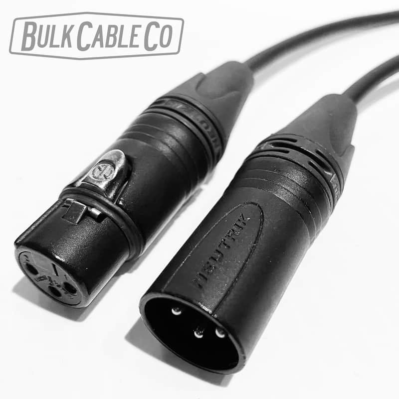 8 FT - Mogami 3080 AES/EBU Digital Audio Interface Cable - Neutrik Gold XLR Straight Connectors image 1