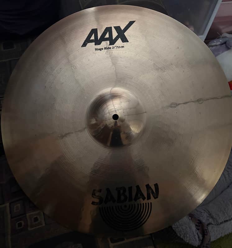 Sabian 21” AAX Stage Ride cymbal - Brilliant image 1