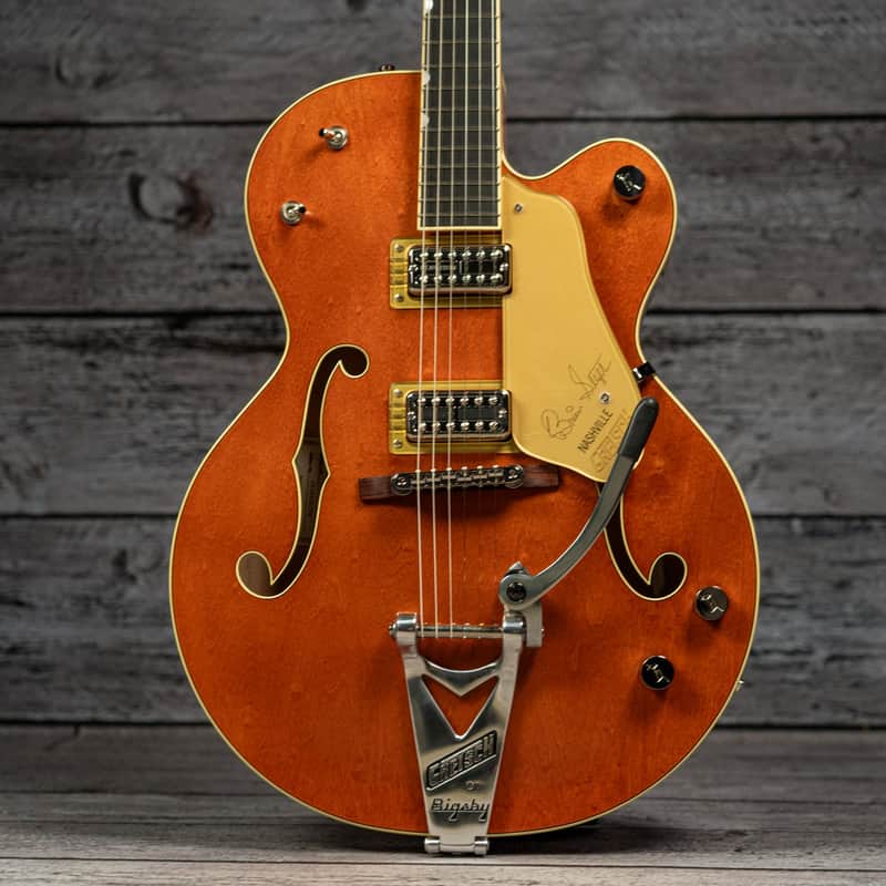 Gretsch G6120T-BSSMK Brian Setzer Signature Nashville Hollow Body '59 "Smoke" with Bigsby - Ebony Fingerboard, Smoke Orange image 1