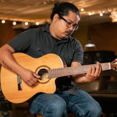 Ortega RCE159SN Performer Series Solid Cedar Top  Mahogany Neck Cutaway Nylon 6-String Classical Acoustic-Electric Guitar w/Gig Bag image 20