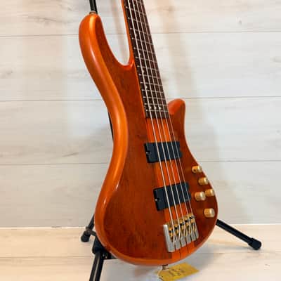 Schecter Diamond Series Studio-5 5-String Bass Natural Satin w/ Hard Case image 1