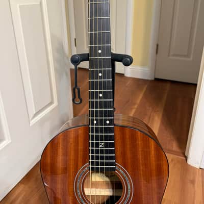 Zager Parlor Size Solid African Mahogany Acoustic Electric image 2