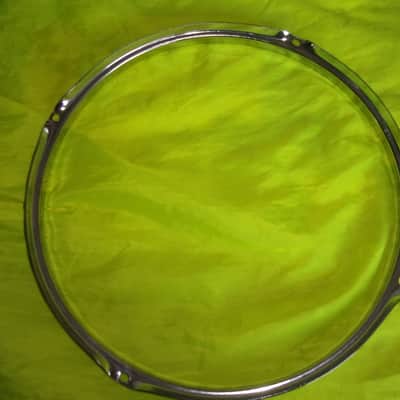 Rare One Drum 14" Chrome 4 Lug Hole Rims Hoops For Batter Side Tom image 5