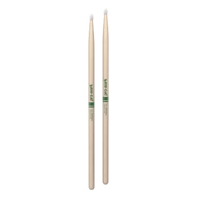 PRO-MARK TXR747N Rock Sticks Natural American Hickory, Nylon Tip - Drumsticks image 1