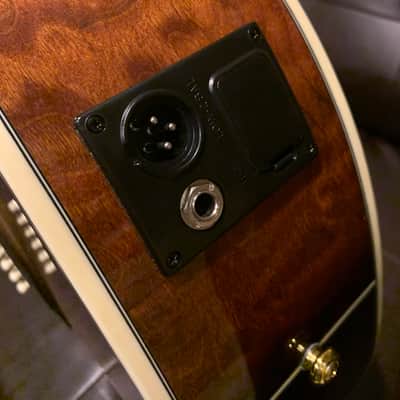 ESP LTD Xtone Acoustic XAC30EQM 2010s Tobacco Sunburst Quilted Maple image 8