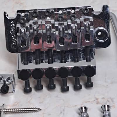 Floyd Rose- Charvel So-Cal 1000 Series Double-Locking Tremolo Bridge w/ 37 Brass Block- Chrome- New Pulloff image 2