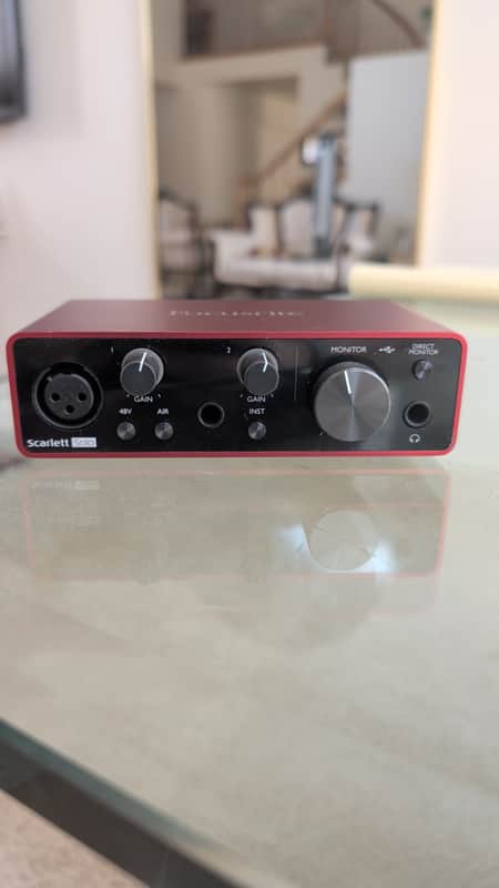 Focusrite Scarlett Solo 3rd Gen USB Audio Interface 2019 - Present - Red / Black image 1