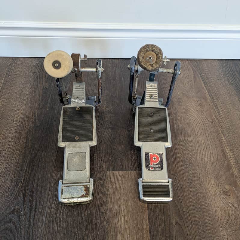 Premier Bass Drum Pedals (X2) 1970s image 1