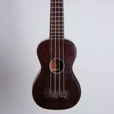 Regal  Soprano Ukulele (1920s), black gig bag case. image 1