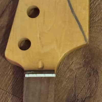 Bass Guitar Neck Uncut Project New Old Stock 34" Scale 20 Fret image 1