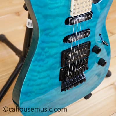 ESP LTD MH-203 QM - See Thru Blue Bild 8