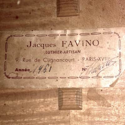 Jacques Favino (1961) Modele 3 || Acoustic Archtop image 9