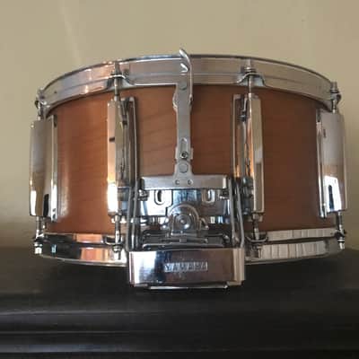 Vintage Yamaha Drums Japan 9000 Pre - Recording Custom Real Wood Parallel Strainer 6.5 x 14 Studio Concert Snare Drum - 1980 image 4