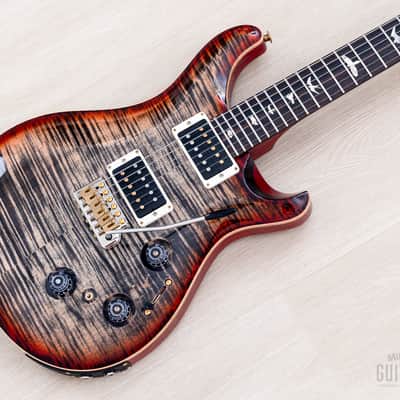 2023 Paul Reed Smith Core Custom 24 Piezo 10 Top Charcoal Cherry Burst w/ Case, Tags image 1