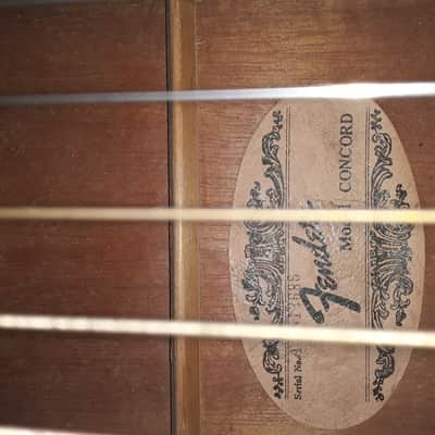 80s Fender Concord Acoustic Guitar w/hard case image 5